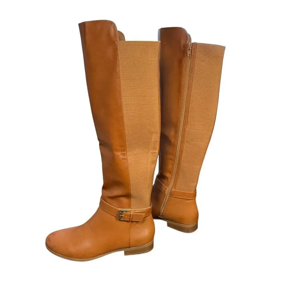 Style & Co. Kimmball over-the-knee riding boots in tan faux leather Size 8